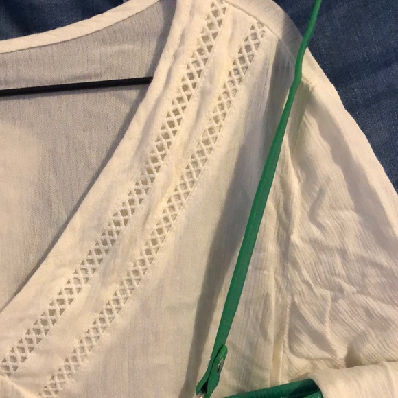 Mittoshop Bohemian Lace Tunic Blouse in Ivory Sizes Small & Medium - Picture 2 of 5